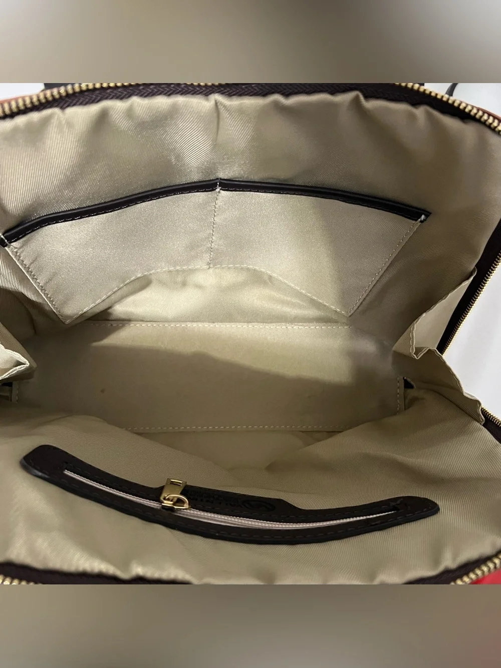 Valentina Italian Leather Cognac Embossed Floral Top Handle Satchel Bag